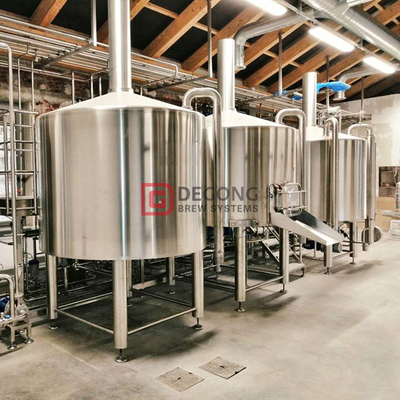 Equipo de elaboración de cerveza de acero automatizado comercial 2000L para brewpub