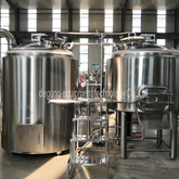 500L 2 Recipientes / 3 Recipientes / 4 Recipientes Cervecería de acero inoxidable Equipo de cervecería personalizado para la venta