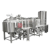 Sistema de cervecería artesanal de cerveza de acero inoxidable 1500L 2/3/4 Buque Brewhouse Equipment plant