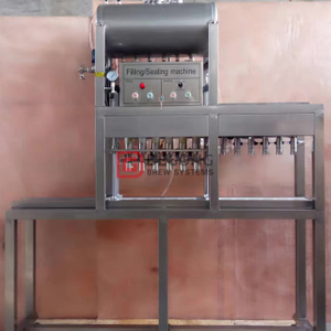 Pequeña máquina automática de embotellado de cerveza de 6 cabezas Sistema de llenado y taponado de botellas de vidrio