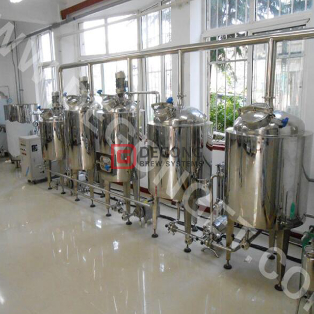 Mini 100L / 200L Equipo de elaboración de cerveza para elaboración de cerveza Cervecería artesanal en cliente global