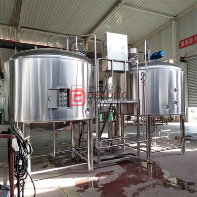 Línea de producción de tanques de elaboración de cerveza personalizables industriales comerciales de escala media 2000L