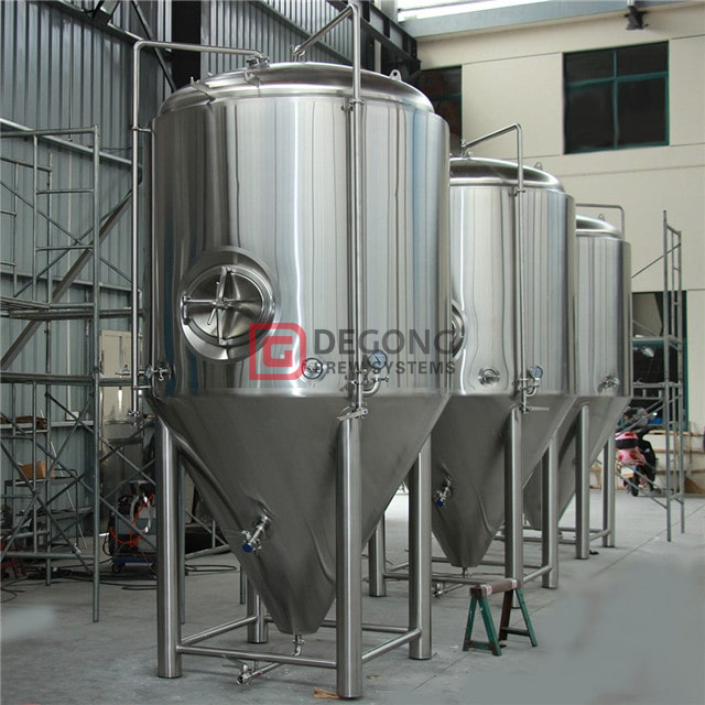 Fermentador cónico de cilindro de cerveza artesanal universal de acero inoxidable 1000L con trampilla superior / lateral